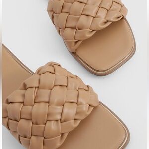 H&M Woven Kitty Heels SZ 40